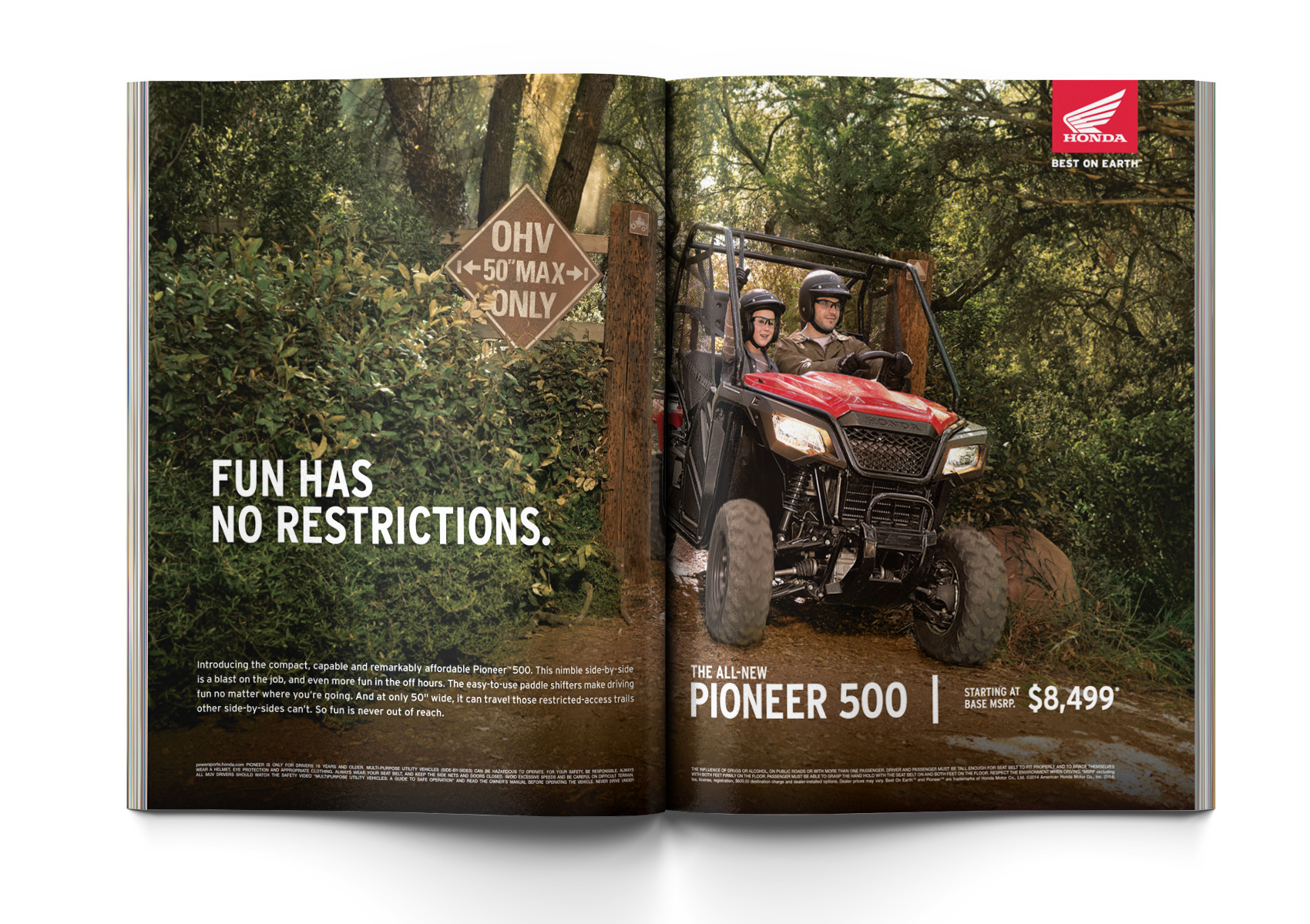 Pioneer 500 print ad 1