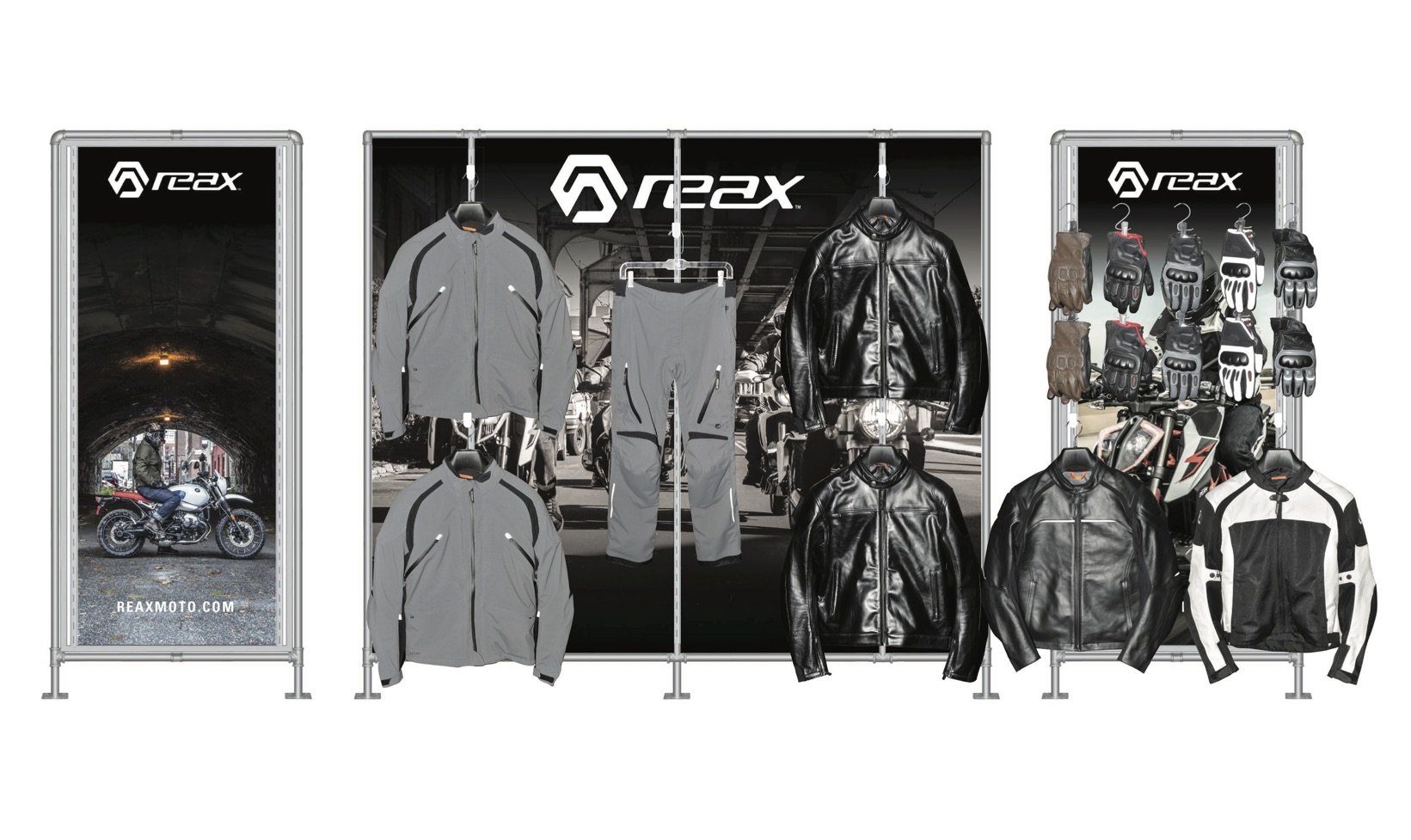 REAX in-store brand fixturing