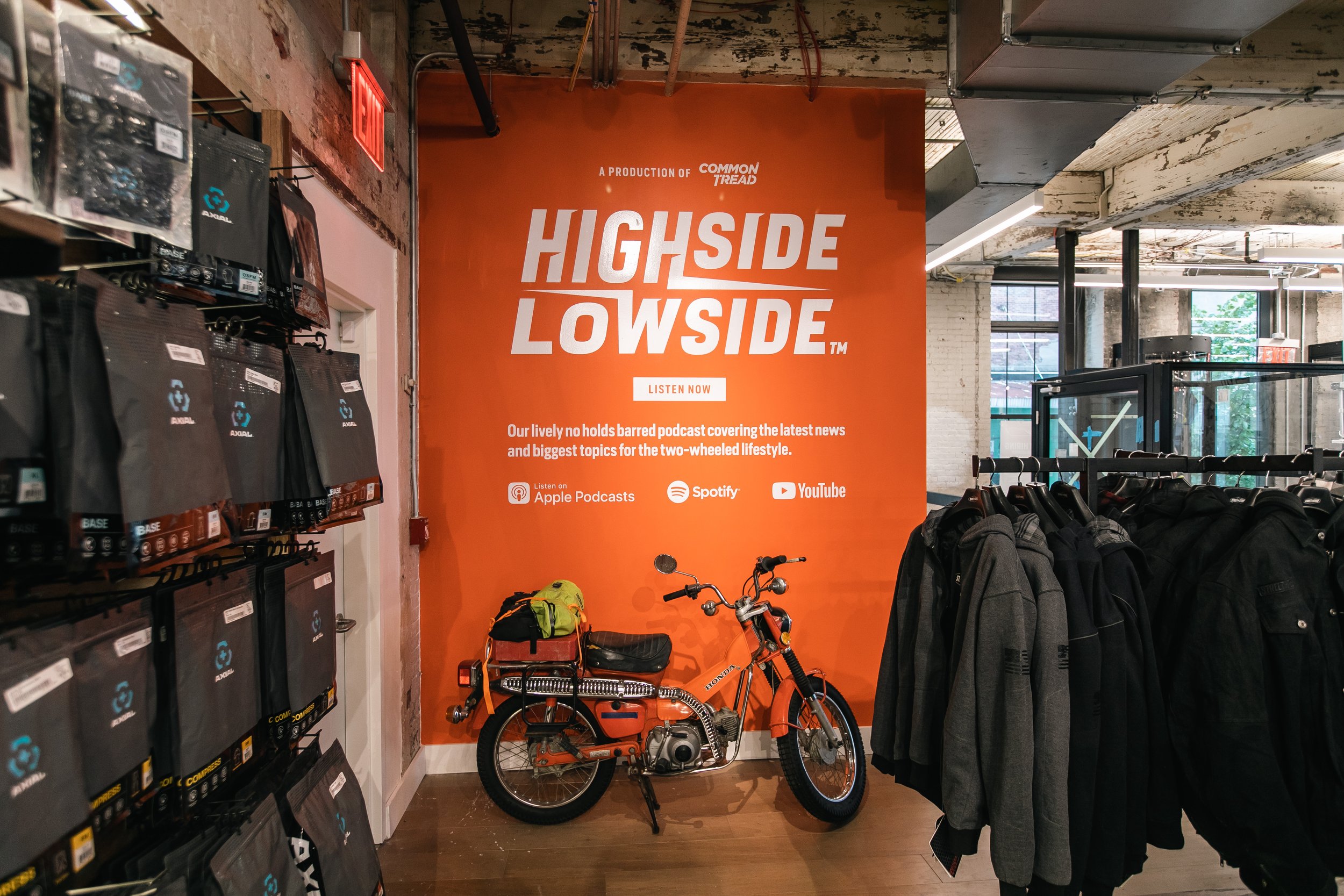 Highside / Lowside podcast wall mural