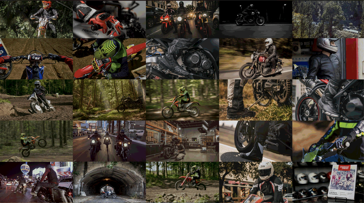 Animation of the ZLA mosaic wall assembling from rider photos